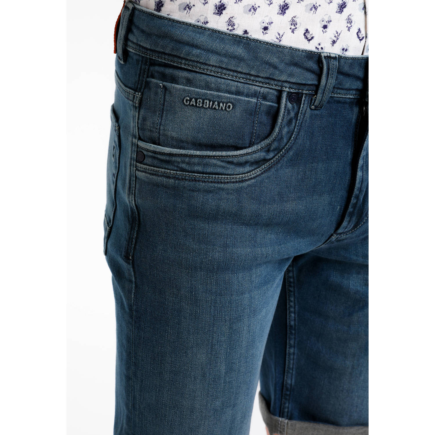 GABBIANO denim regular short donkerblauw