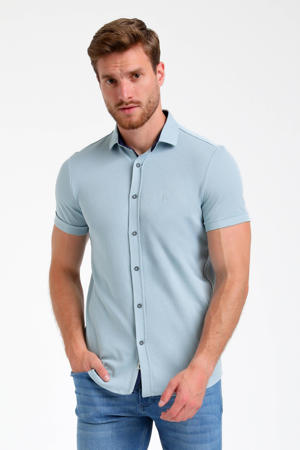 slim fit overhemd lichtblauw