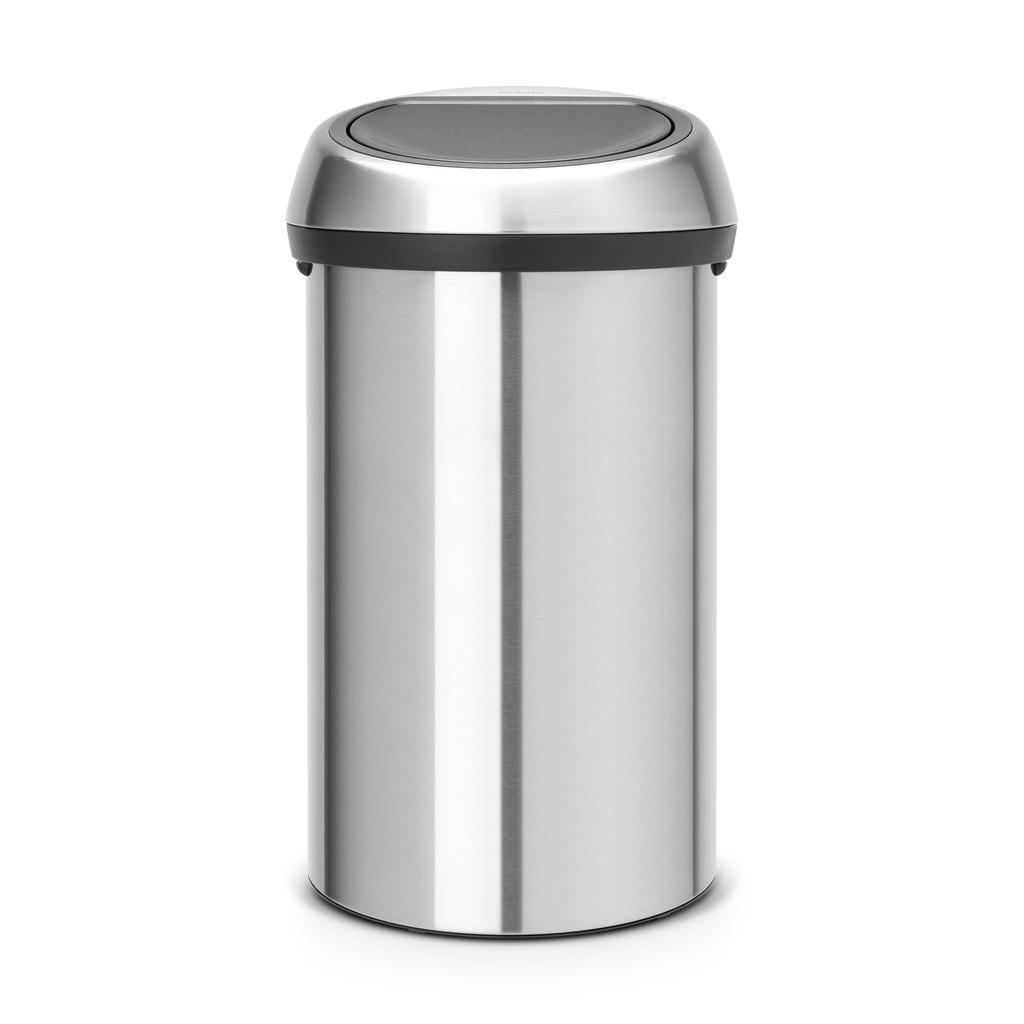 Brabantia Brabantia Touch Bin afvalemmer, 60 liter - Matt Steel