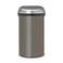 Brabantia Brabantia Touch Bin afvalemmer, 60 liter - Platinum