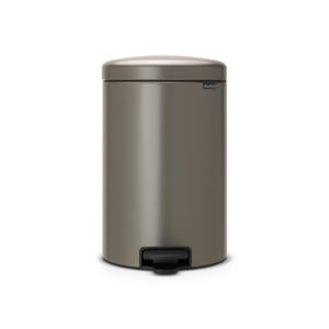 NewIcon pedaalemmer 20L met kunststof binnenemmer - Platinum