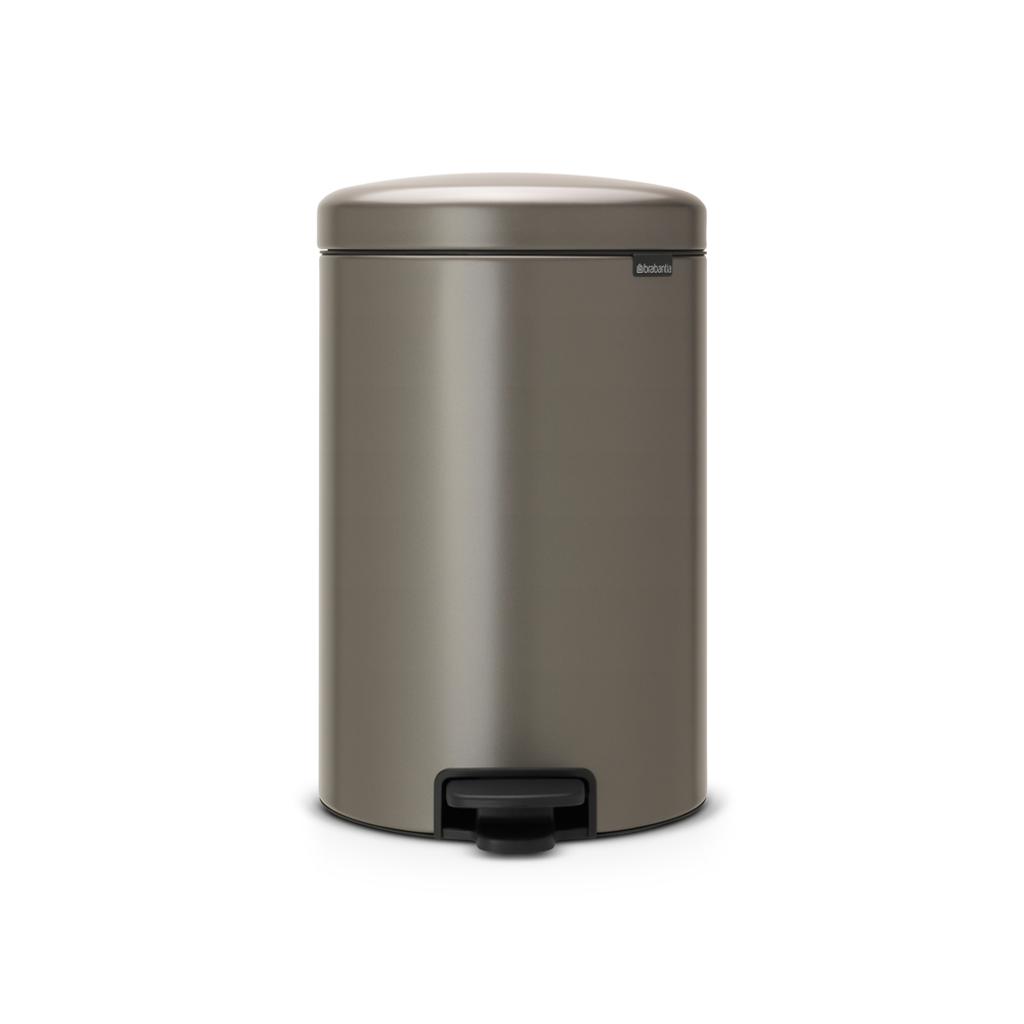 Brabantia NewIcon pedaalemmer 20L met kunststof binnenemmer - Platinum