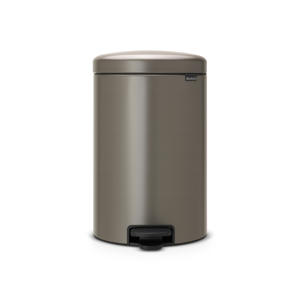 NewIcon pedaalemmer 20L met kunststof binnenemmer - Platinum