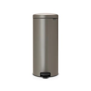 NewIcon pedaalemmer 30L met kunststof binnenemmer - Platinum