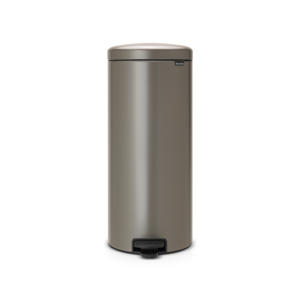 NewIcon pedaalemmer 30L met kunststof binnenemmer - Platinum