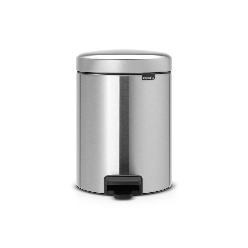 Brabantia NewIcon pedaalemmer 5L met kunststof binnenemmer - Matt Steel