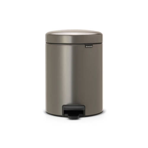 Brabantia NewIcon pedaalemmer 5L met kunststof binnenemmer - Matt Steel afbeelding
