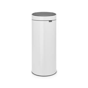 Touch Bin afvalemmer 30L met kunststof binnenemmer - White