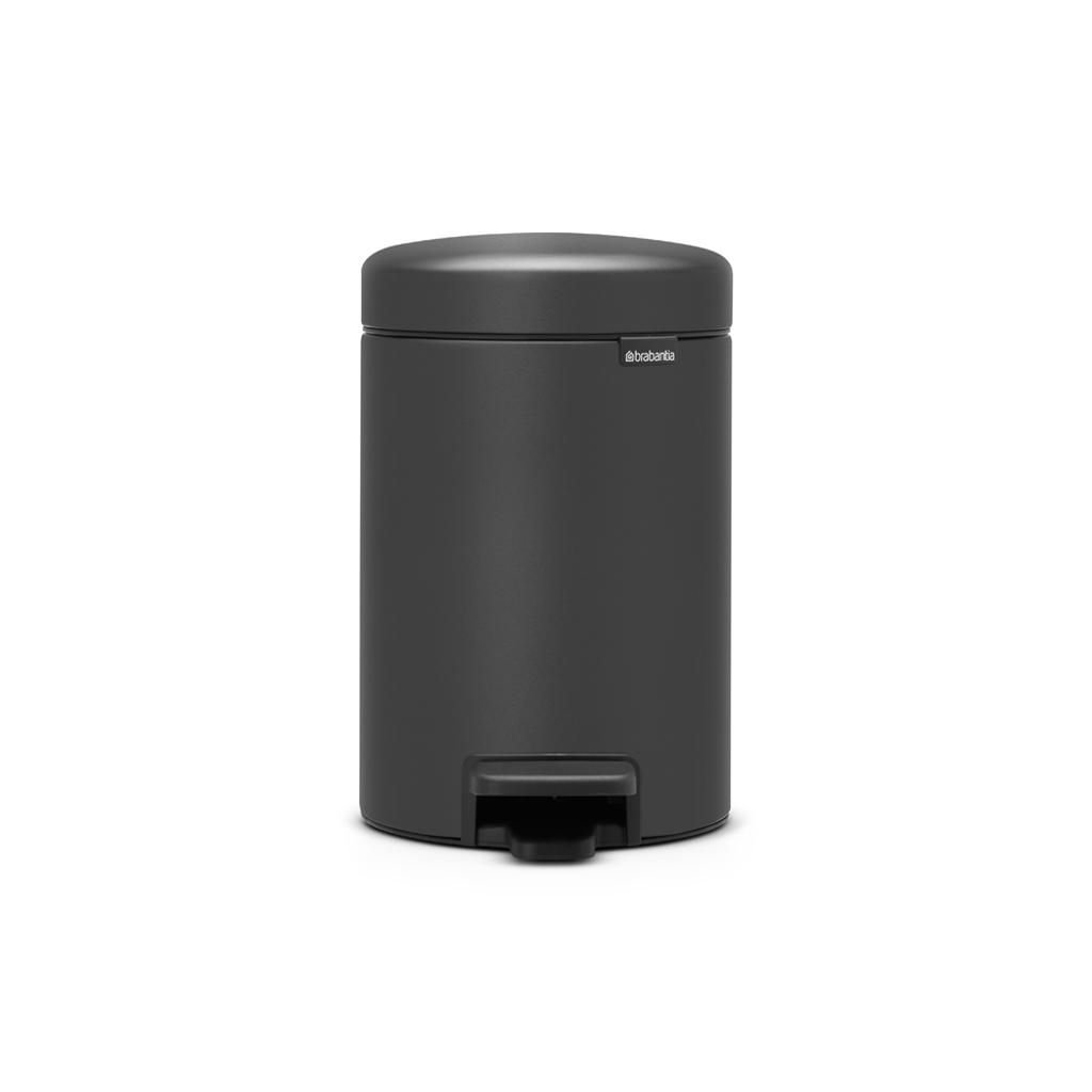 Brabantia NewIcon pedaalemmer 3L met kunststof binnenemmer - Mineral Infinite Grey