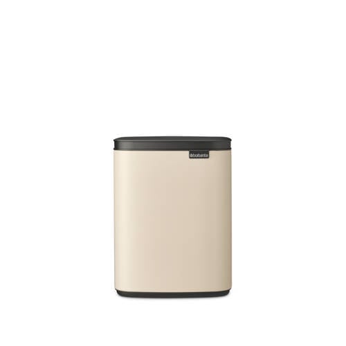 Brabantia Bo afvalemmer 7L met kunststof binnenemmer - Soft Beige afbeelding