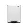 Brabantia Bo pedaalemmer 2x30L met 2 kunststof binnenemmers - White