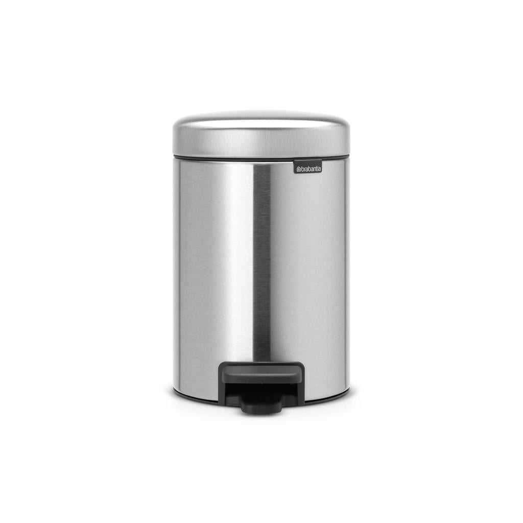 Brabantia Brabantia NewIcon Pedaalemmer, 3 liter, kunststof binnenemmer - Matt Steel