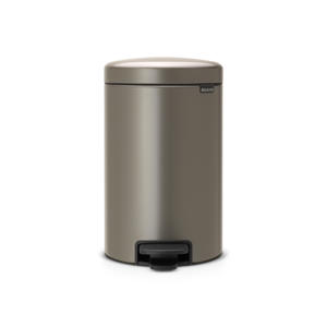 NewIcon pedaalemmer 12L met kunststof binnenemmer - Platinum