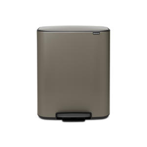 Bo pedaalemmer 2x30L met 2 kunststof binnenemmers - Platinum