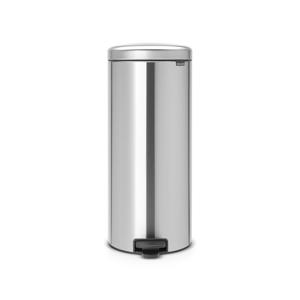 NewIcon pedaalemmer 30L met kunststof binnenemmer - Matt Steel