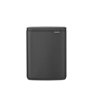 Bo afvalemmer 12L met kunststof binnenemmer - Mineral Infinite Grey