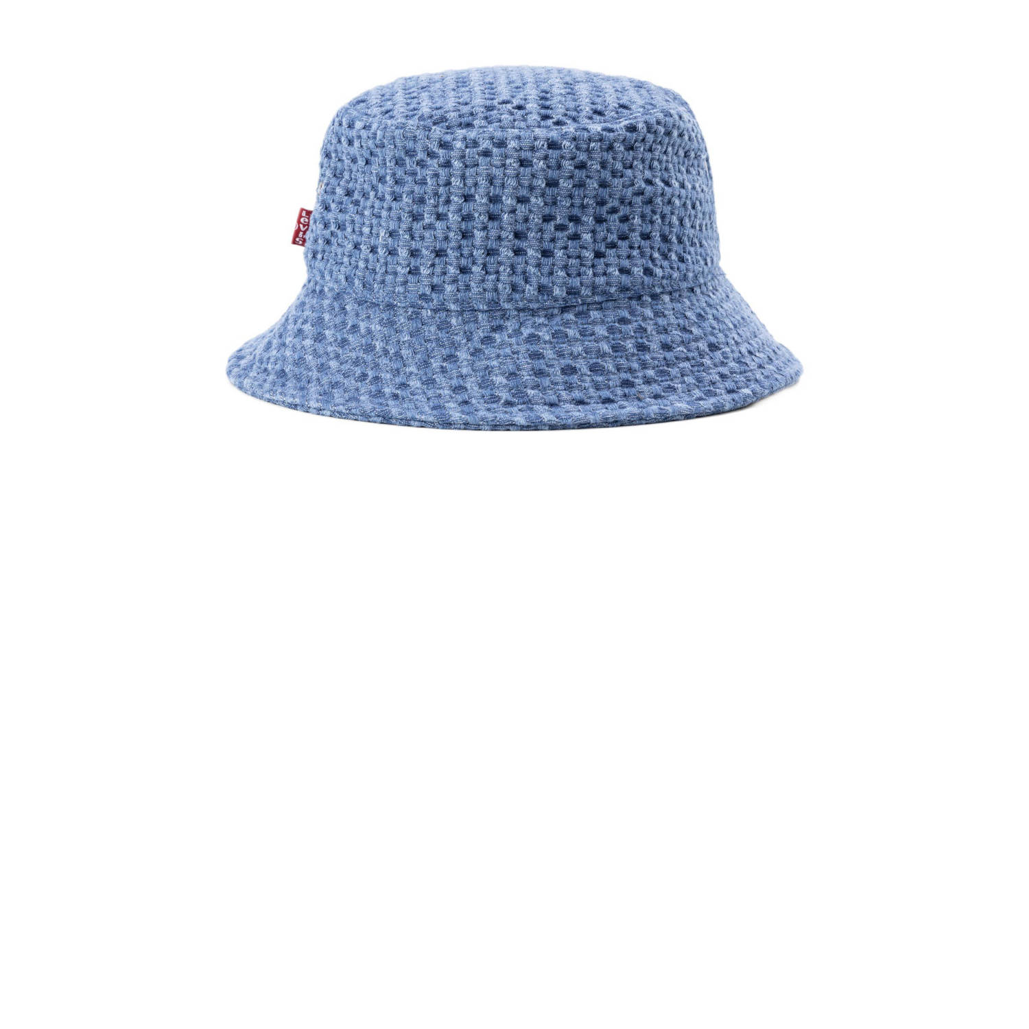 Levi's denim bucket hat blauw