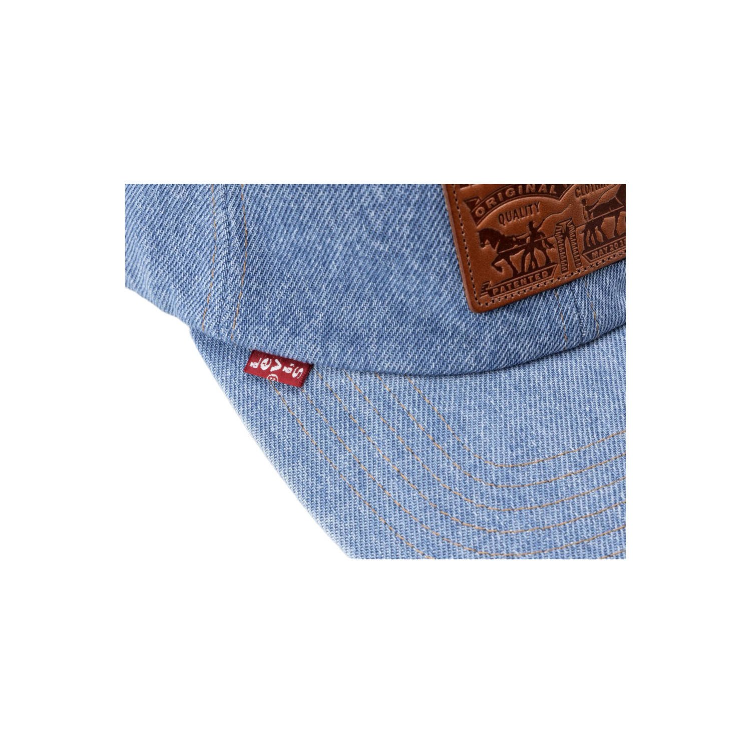 Levi's denim pet met logo blauw