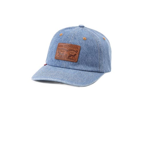 Levi's denim pet met logo blauw afbeelding