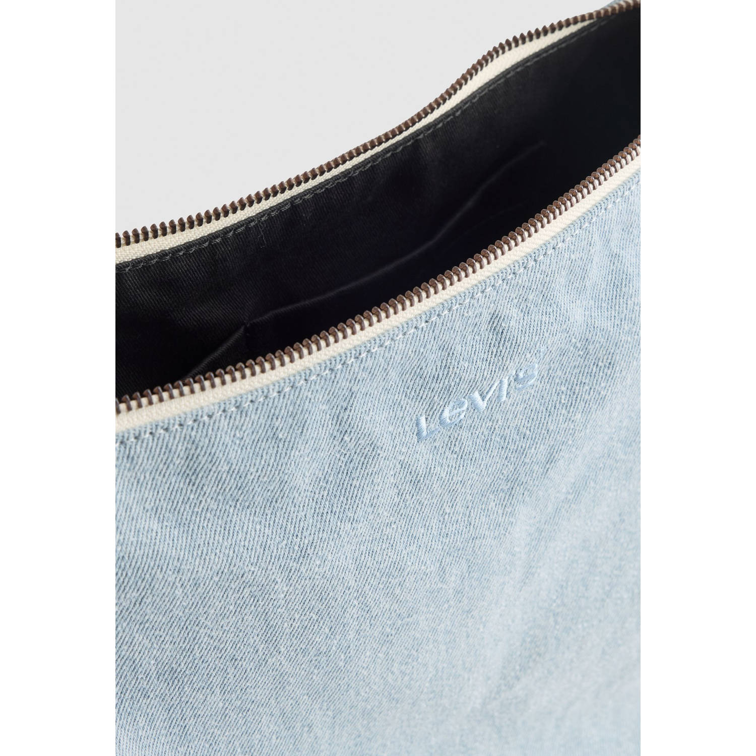 Levi's denim crossbody tas lichtblauw