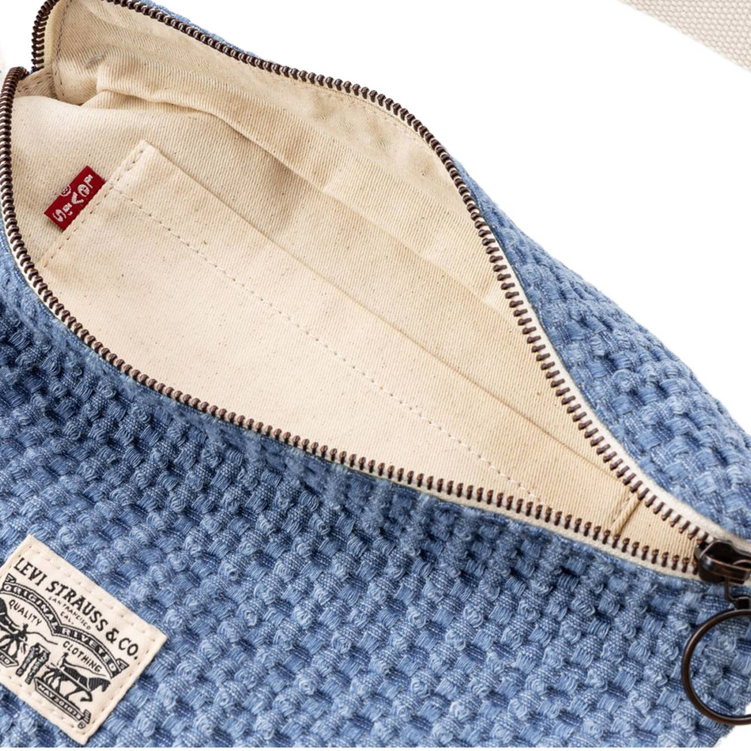 Levi's crossbody tas met logo blauw