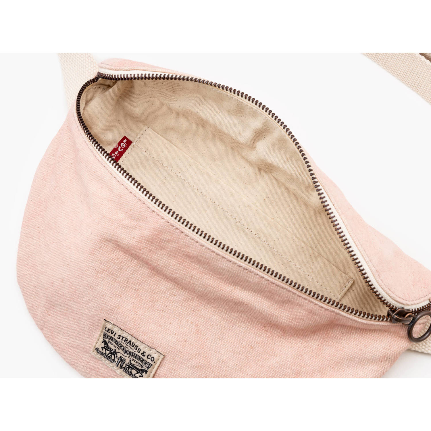 Levi's crossbody tas met logo lichtroze