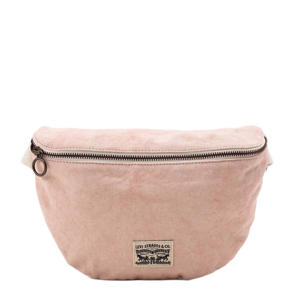 crossbody tas met logo lichtroze