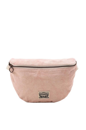 crossbody tas met logo lichtroze