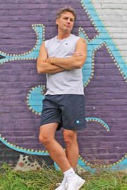 thumbnail: Donkerblauwe heren Donnay sportshort met trekkoorden