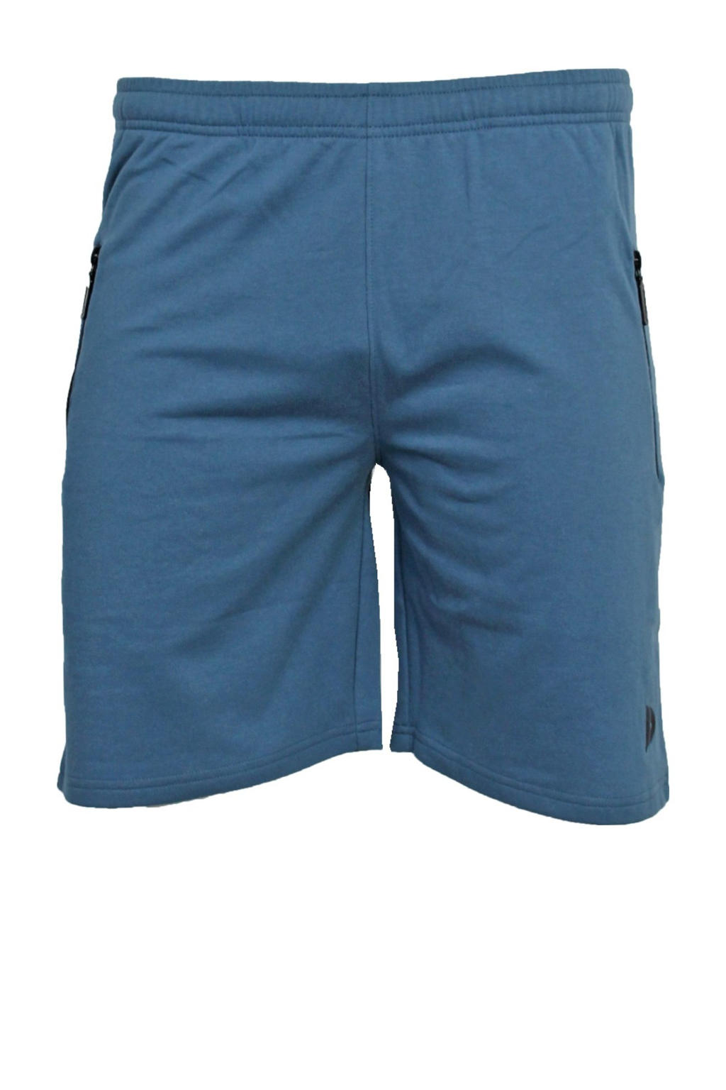 Blauwe heren Donnay sportshort van polyester met elastische tailleband met koord en effen