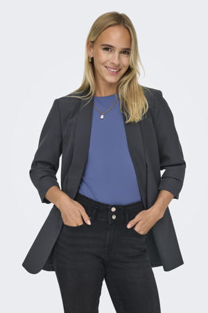 regular blazer donkergrijs