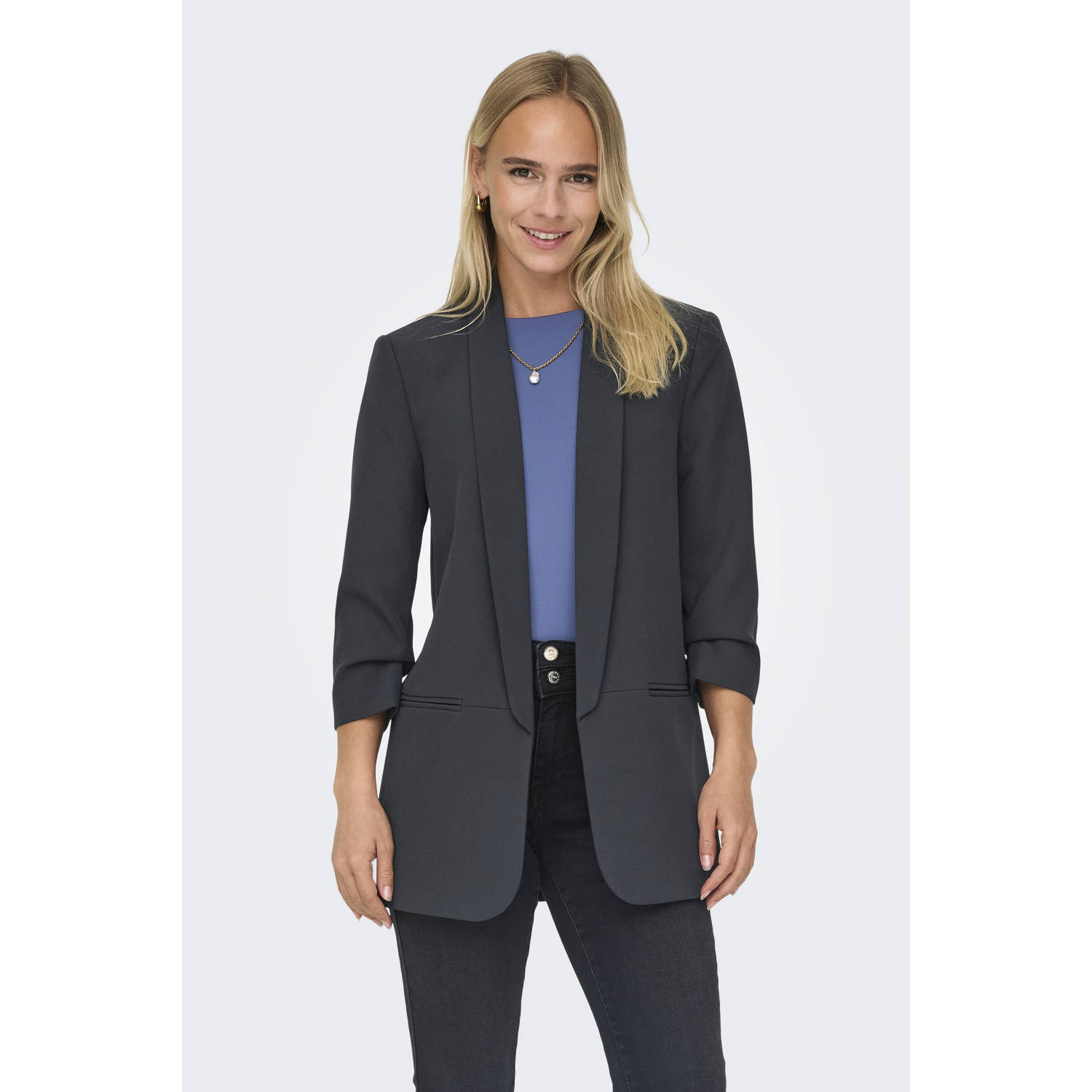 ONLY regular blazer donkergrijs