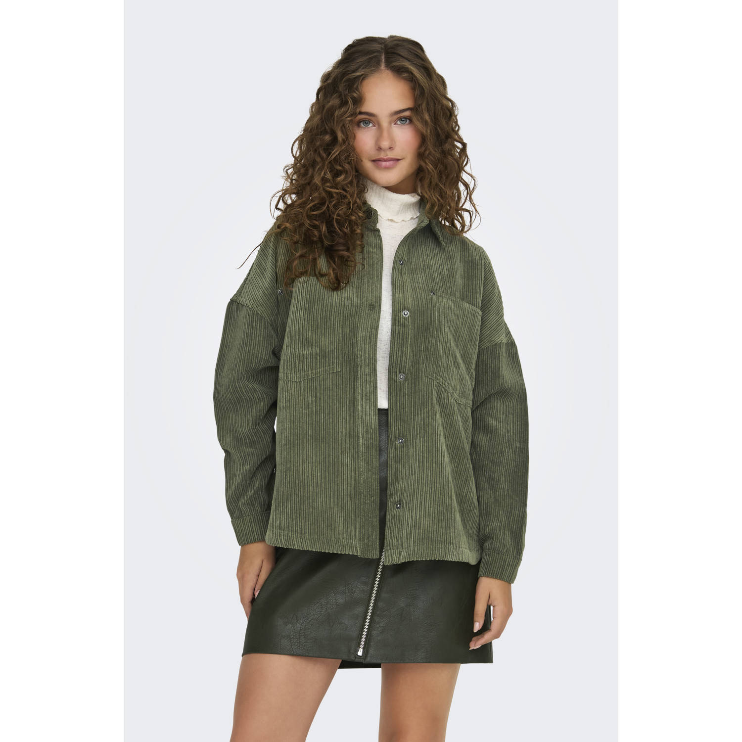 ONLY blouse donkergroen