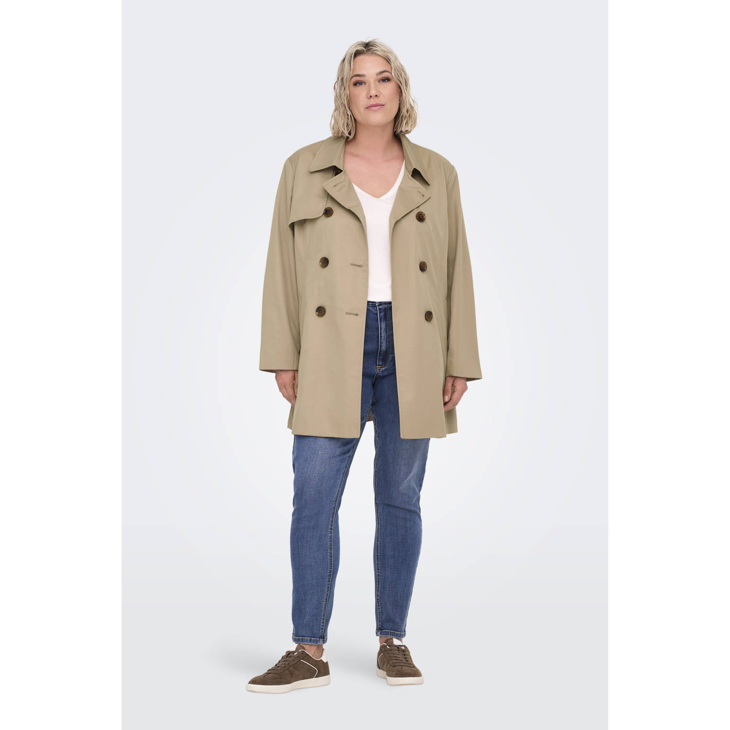 ONLY CARMAKOMA trenchcoat beige