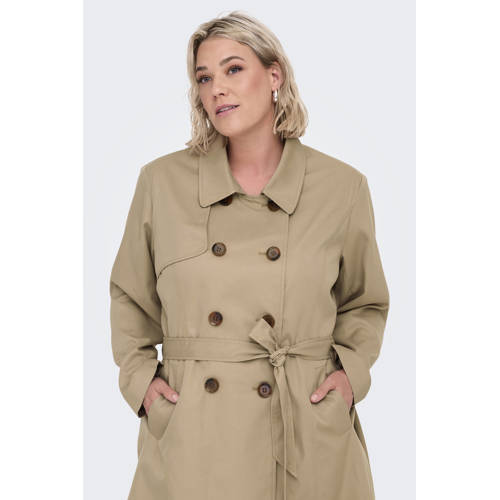 ONLY CARMAKOMA trenchcoat beige afbeelding