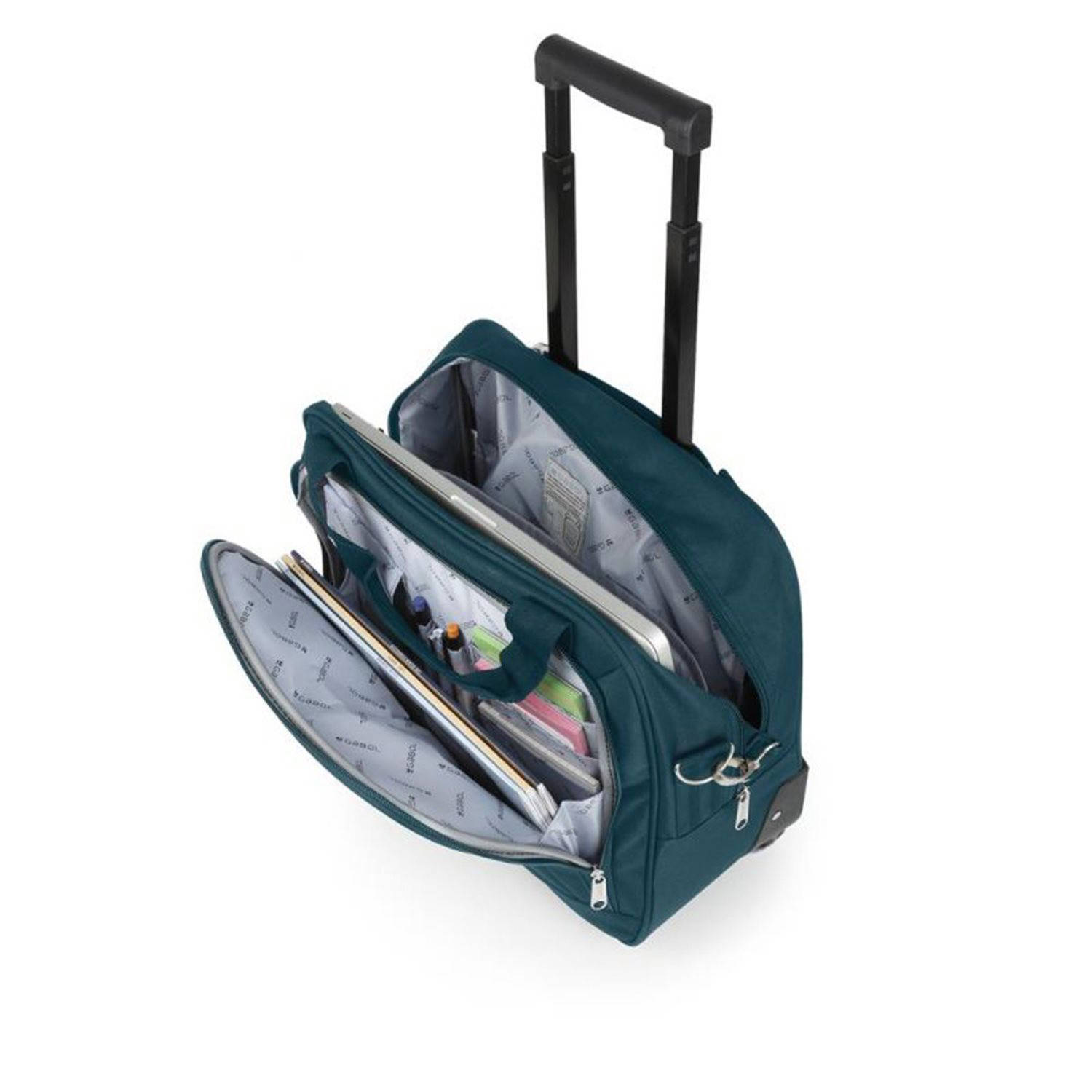 Gabol 15 inch laptop trolley Week Pilot blauw