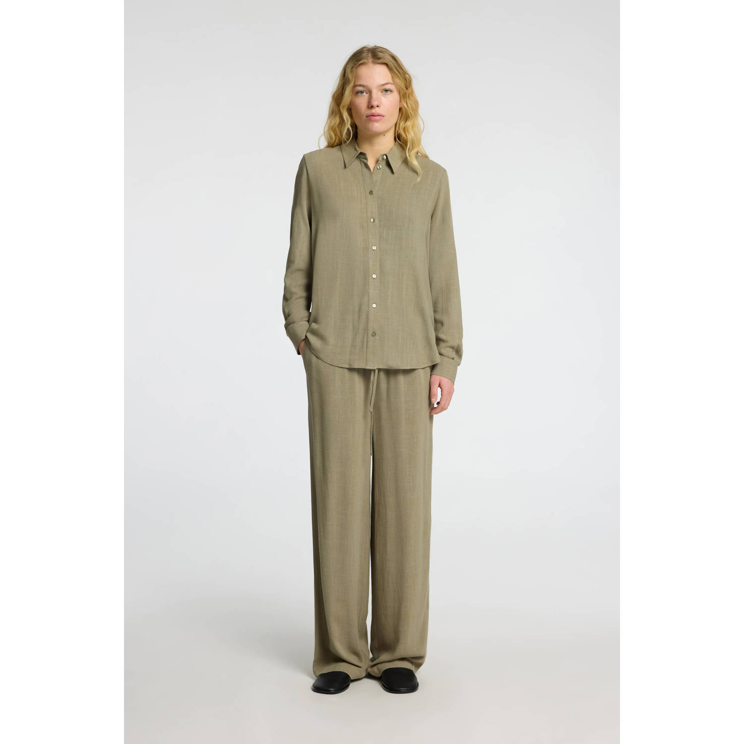 SELECTED FEMME straight high waist casual broek