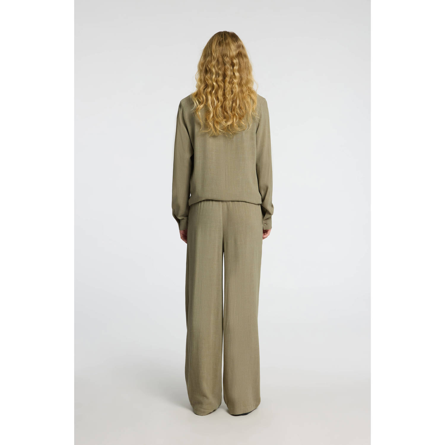 SELECTED FEMME straight high waist casual broek