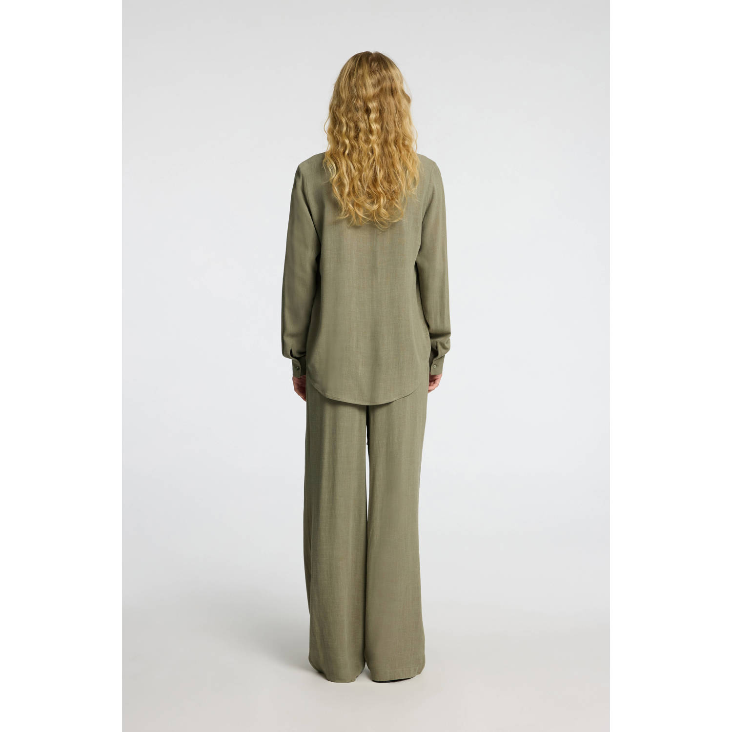 SELECTED FEMME linnen blouse kaki
