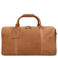 Travelbags leren reistas The Base cognac