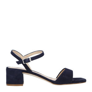   leren sandalettes donkerblauw