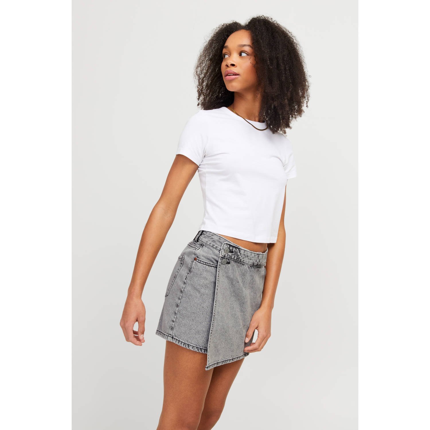 JJXX skort grey denim
