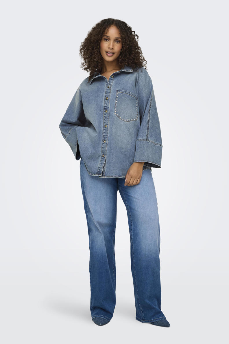 Only Carmakoma Hassy shirt blue main image 1