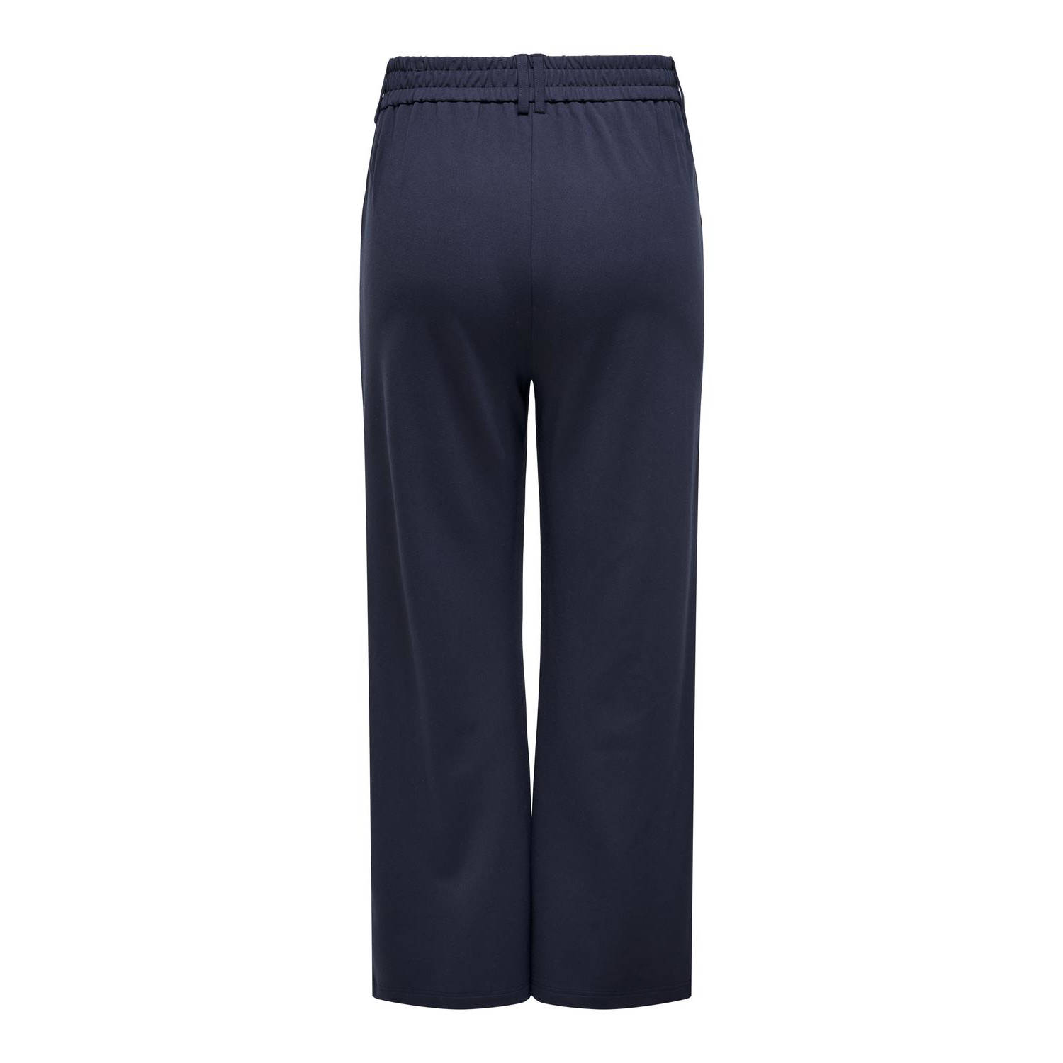ONLY CARMAKOMA wide leg high waist broek donkerblauw