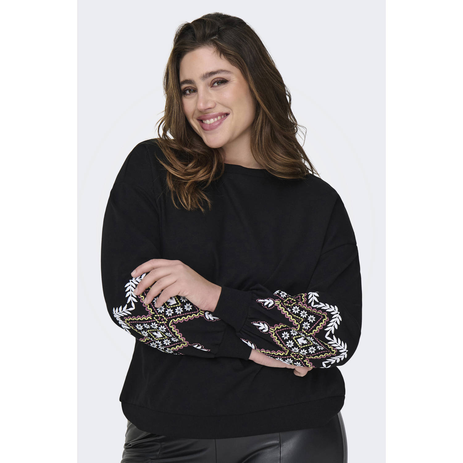 ONLY CARMAKOMA sweater zwart