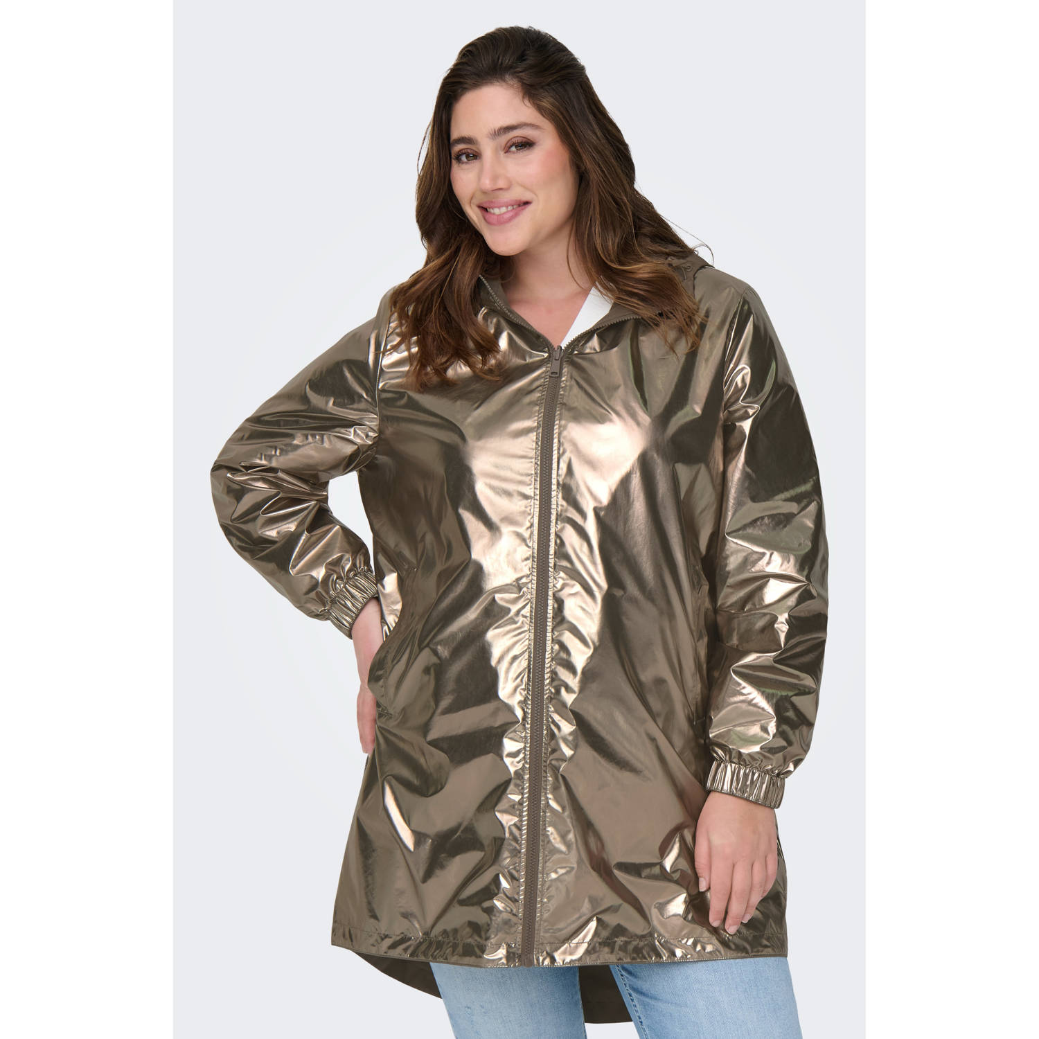ONLY CARMAKOMA reversible jas bruin