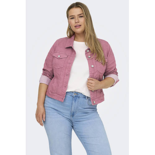 ONLY CARMAKOMA denim spijkerjas roze afbeelding