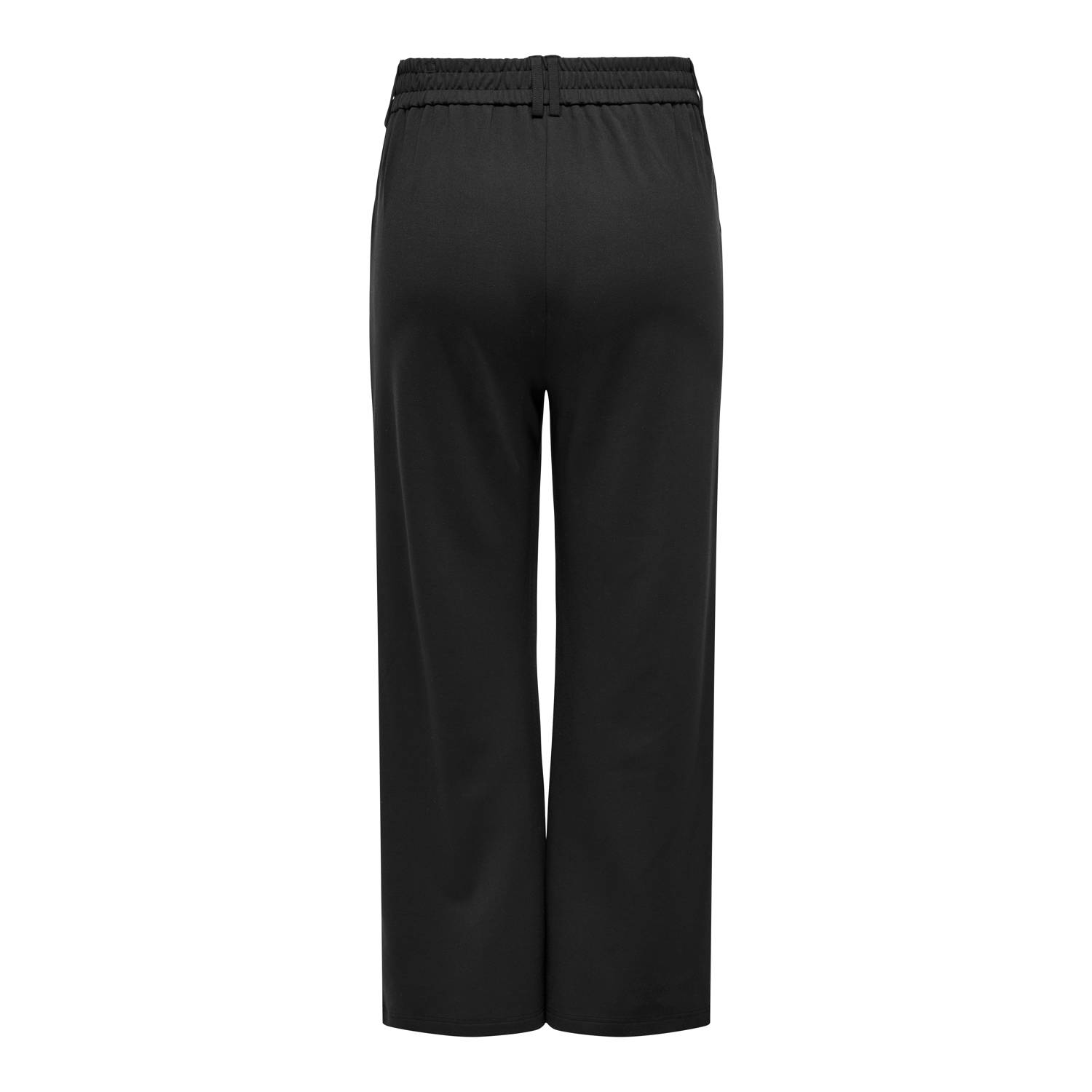 ONLY CARMAKOMA wide leg high waist broek zwart