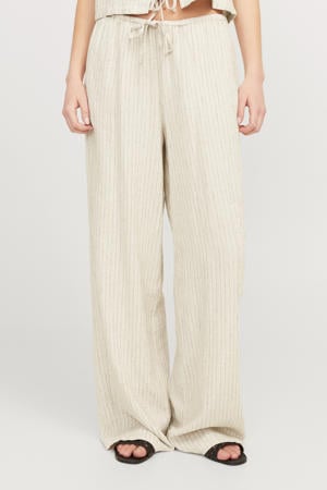 straight regular waist broek ecru