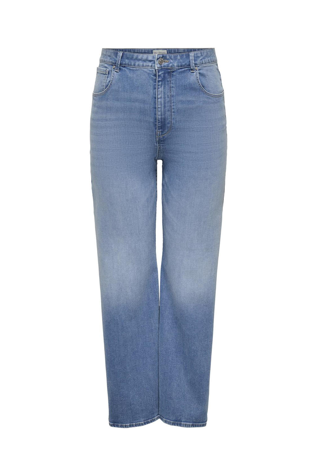 ONLY CARMAKOMA high waist wide leg jeans light blue denim